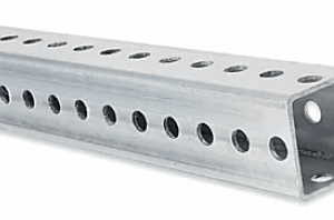 Poteau carré Homologué en acier galvanisé 1 3/4" x 1 3/4" x 12 pieds
